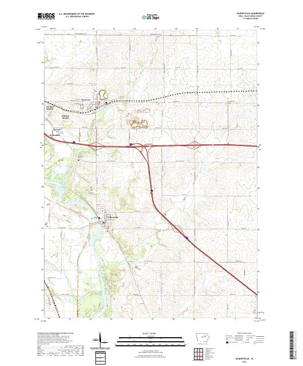USGS Topographic Map – Gilbertville