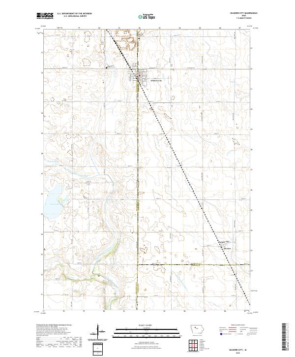 USGS Topographic Map – Gilmore City