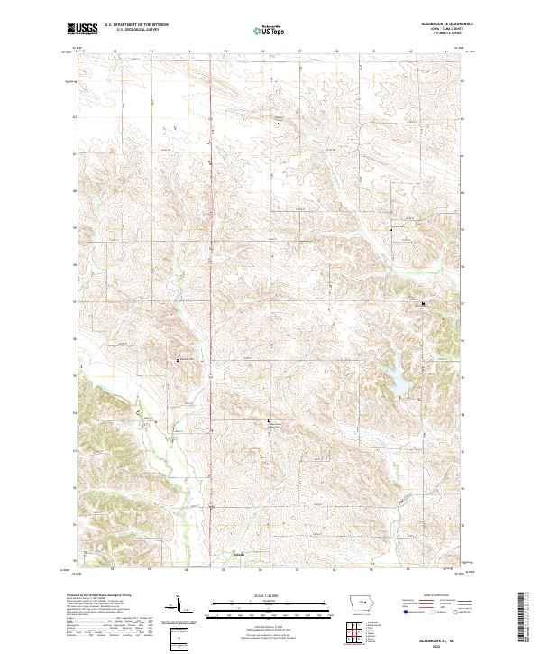 USGS Topographic Map – Gladbrook SE