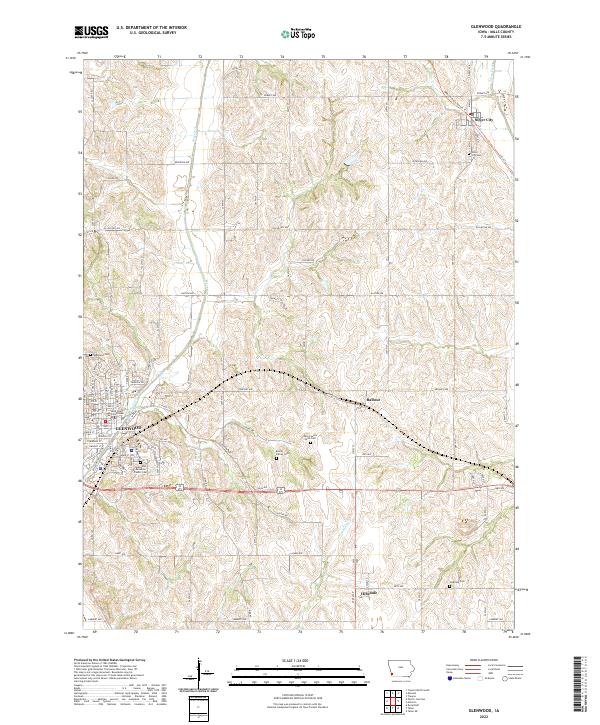 USGS Topographic Map – Glenwood
