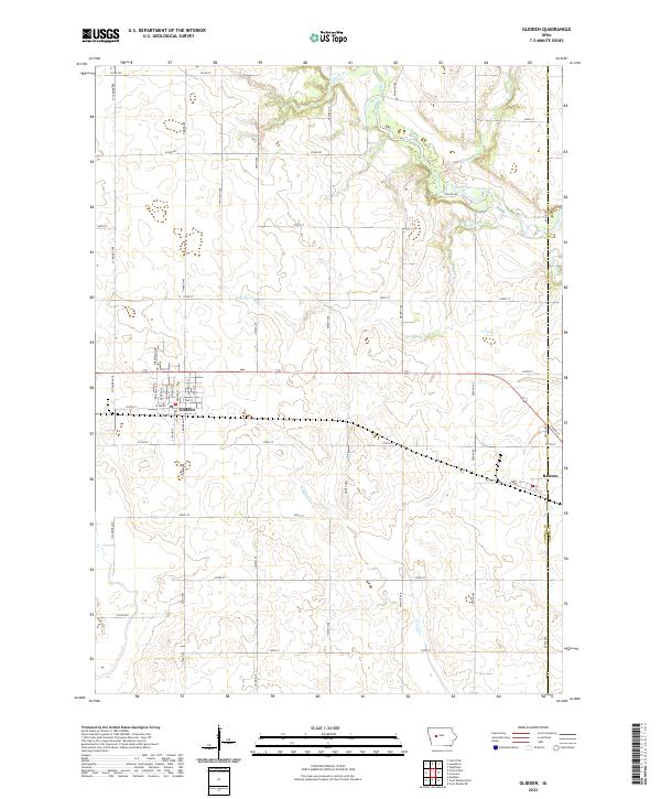 USGS Topographic Map – Glidden
