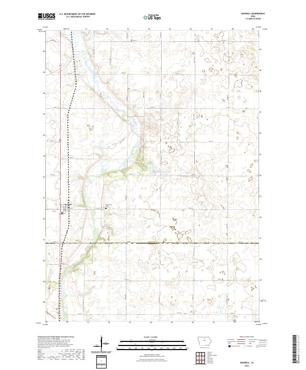 USGS Topographic Map – Goodell