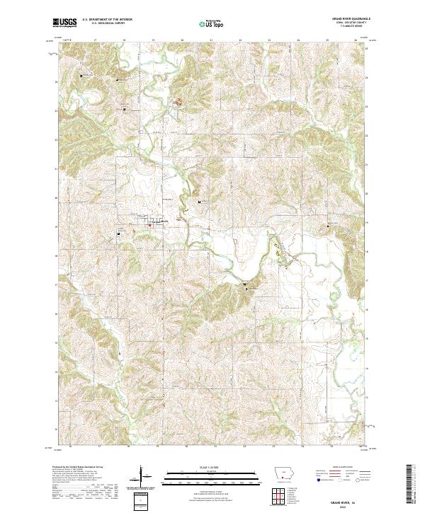 USGS Topographic Map – Grand River