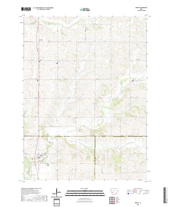 USGS Topographic Map – Grant
