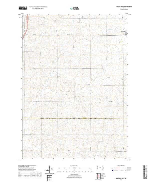 USGS Topographic Map – Granville West