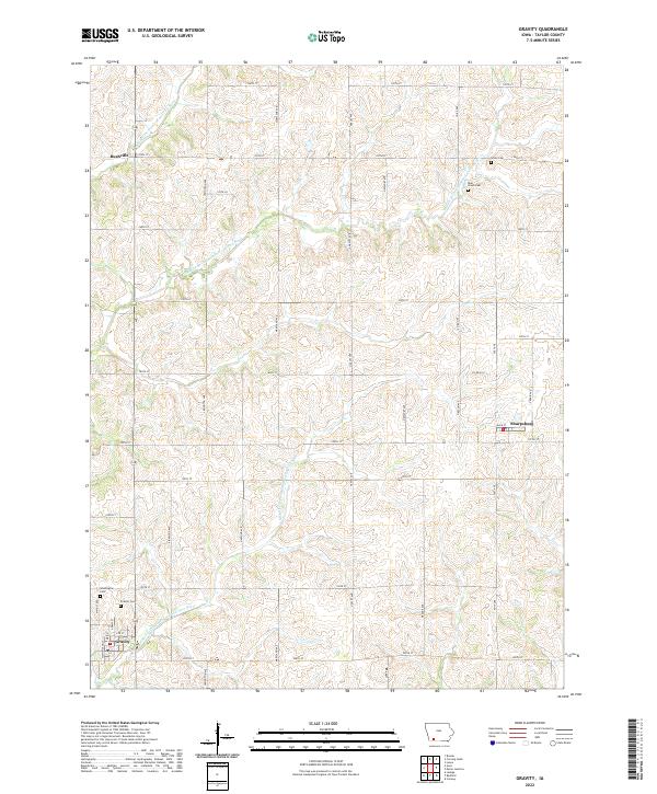 USGS Topographic Map – Gravity