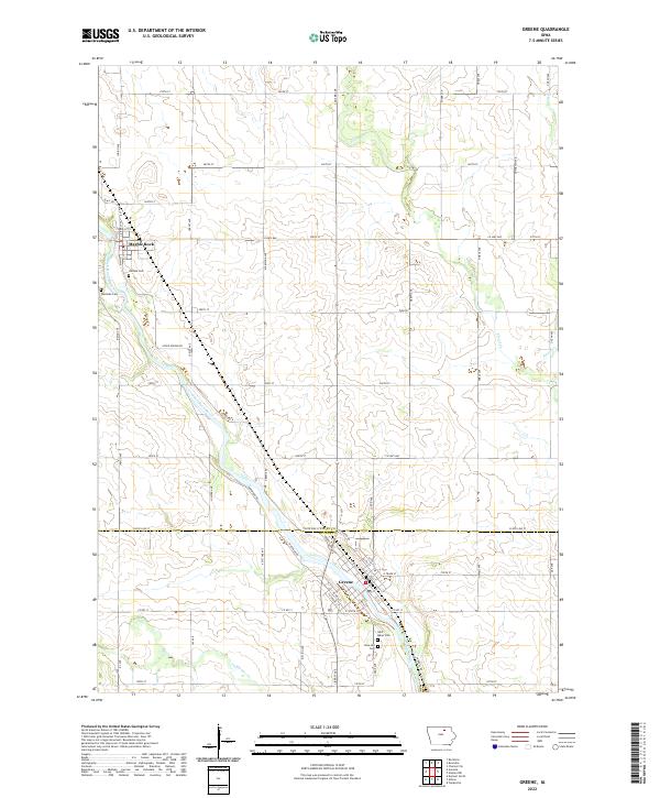 USGS Topographic Map – Greene