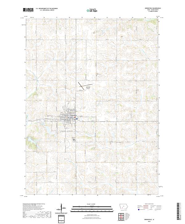 USGS Topographic Map – Greenfield