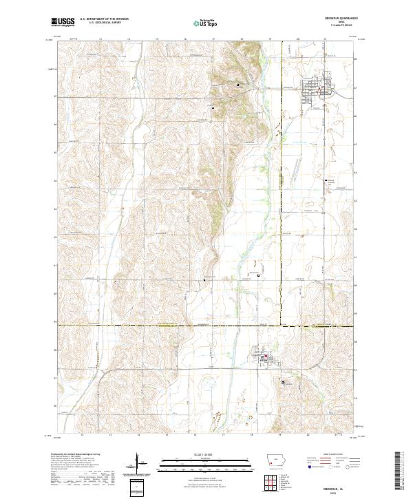 USGS Topographic Map – Griswold