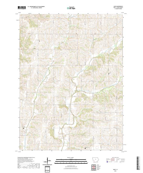 USGS Topographic Map – Guss