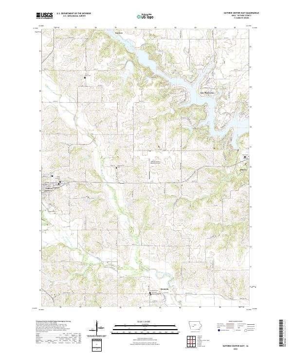 USGS Topographic Map – Guthrie Center East