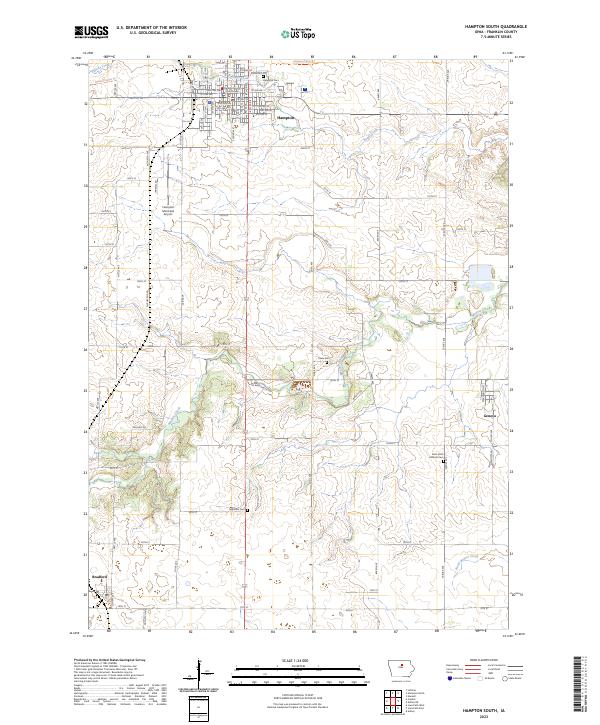 USGS Topographic Map – Hampton South