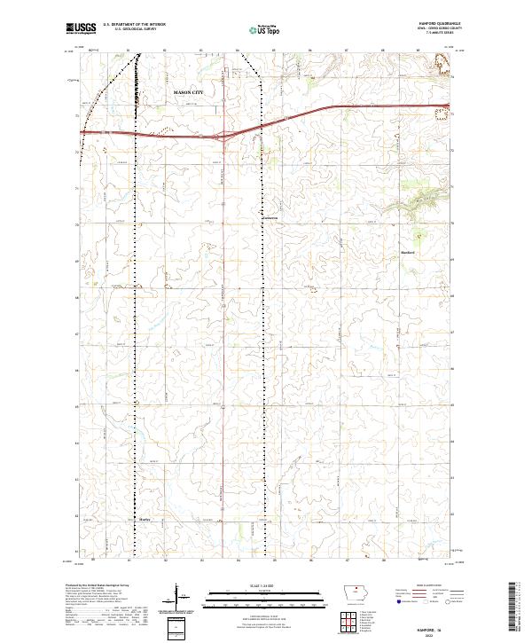 USGS Topographic Map – Hanford