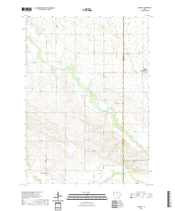 USGS Topographic Map – Hansell