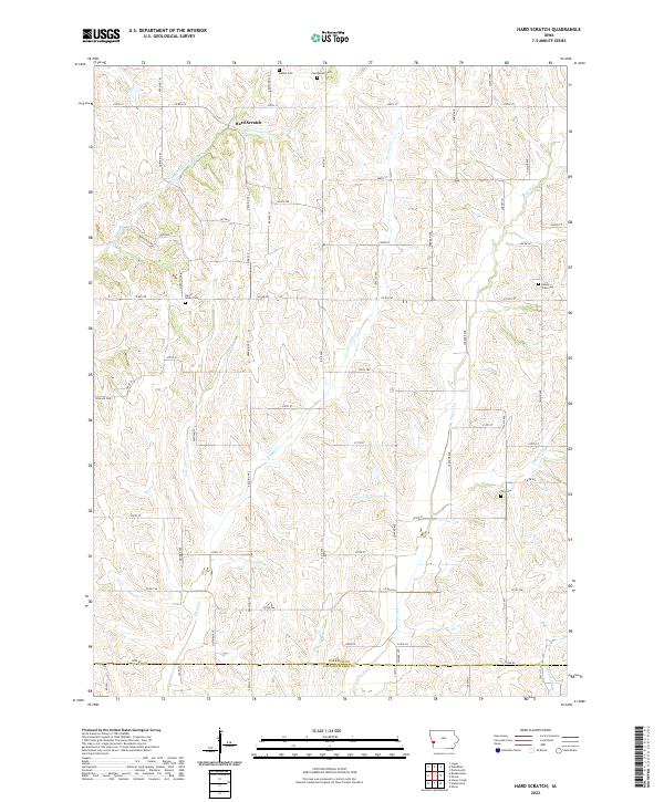 USGS Topographic Map – Hard Scratch