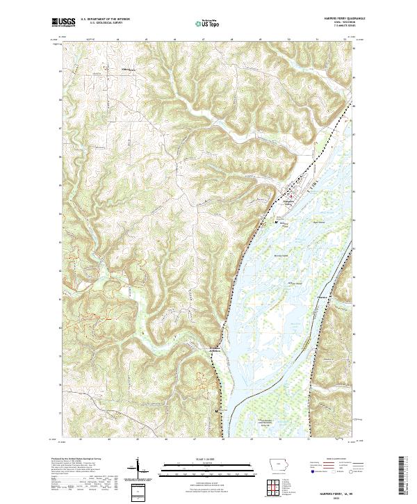 USGS Topographic Map – Harpers Ferry