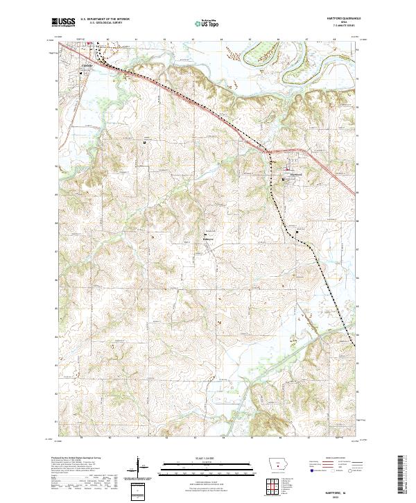 USGS Topographic Map – Hartford
