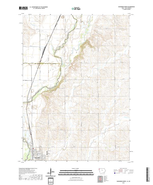 USGS Topographic Map – Hawarden North