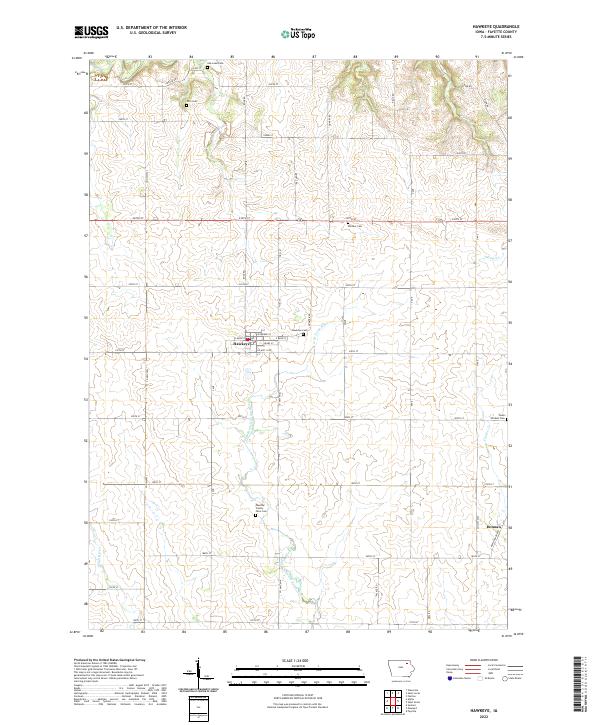 USGS Topographic Map – Hawkeye