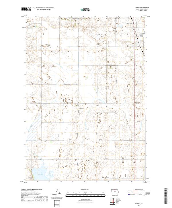 USGS Topographic Map – Hayfield