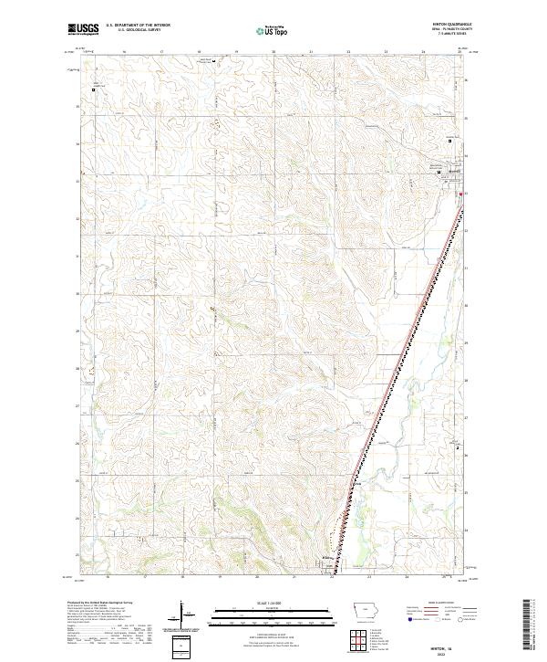 USGS Topographic Map – Hinton
