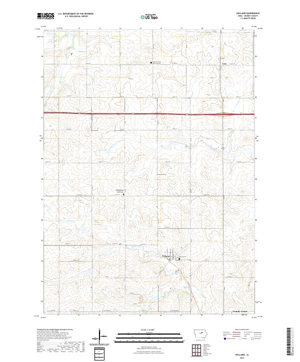 USGS Topographic Map – Holland