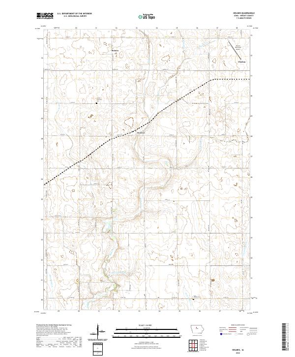 USGS Topographic Map – Holmes