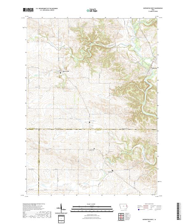 USGS Topographic Map – Hopkinton West