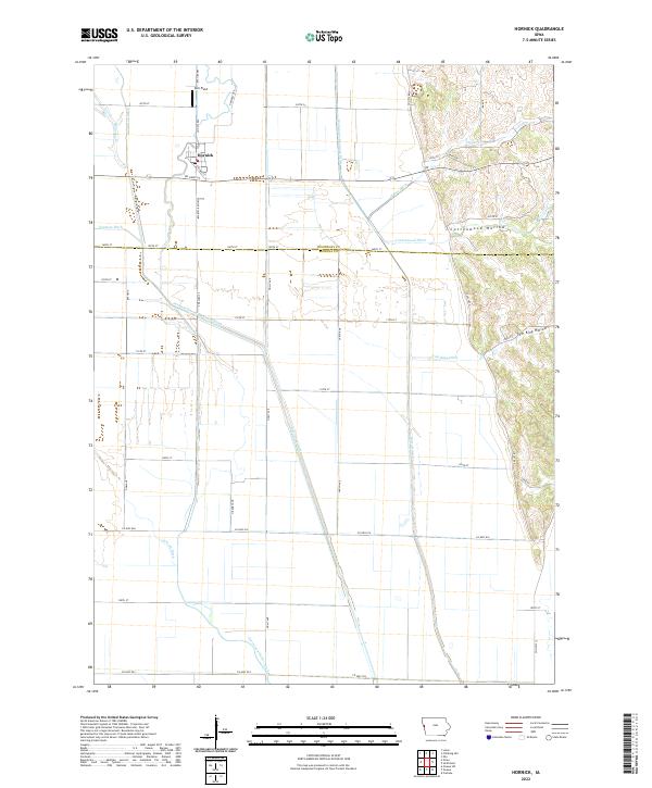 USGS Topographic Map – Hornick