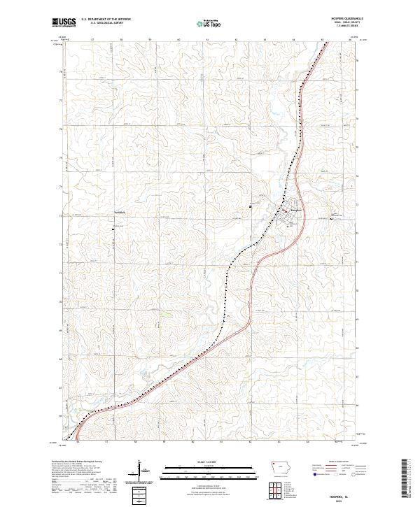 USGS Topographic Map – Hospers