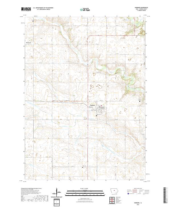 USGS Topographic Map – Hubbard