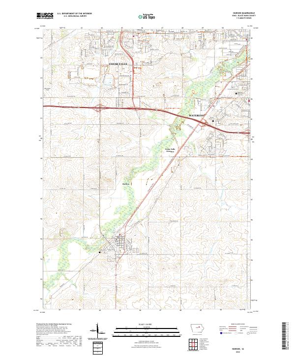 USGS Topographic Map – Hudson