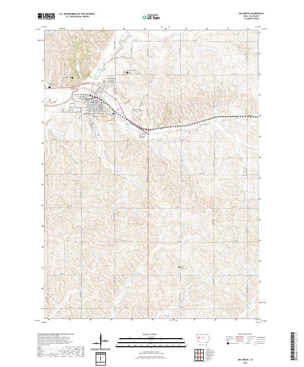 USGS Topographic Map – Ida Grove
