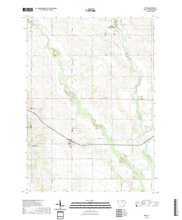 USGS Topographic Map – Ionia