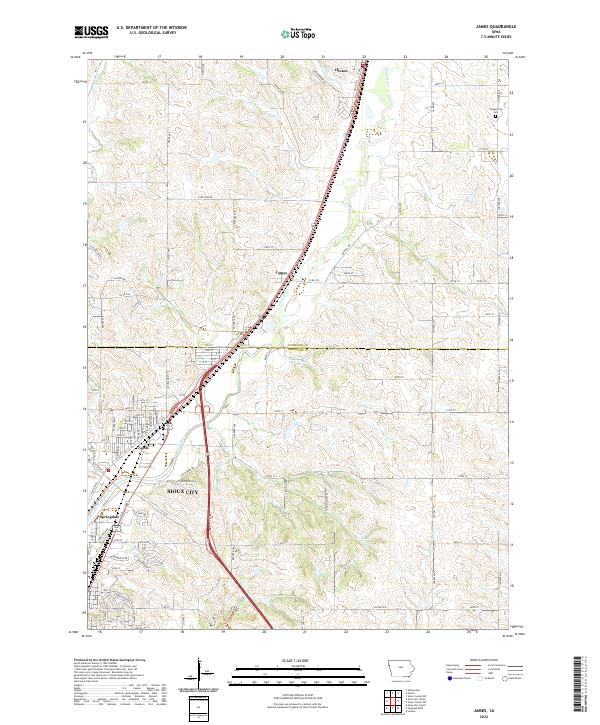 USGS Topographic Map – James