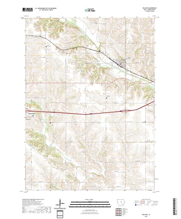USGS Topographic Map – Kellogg
