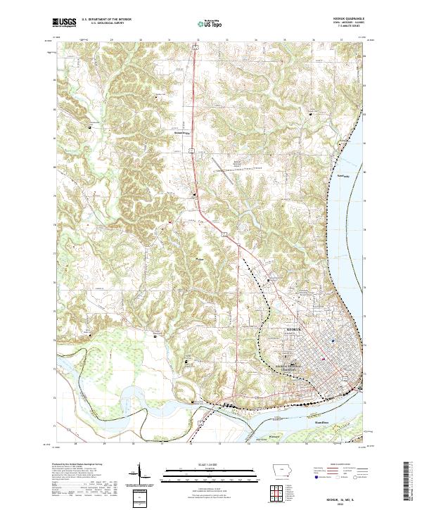 USGS Topographic Map – Keokuk