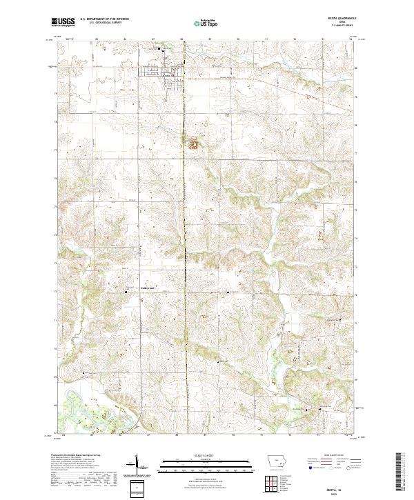 USGS Topographic Map – Keota