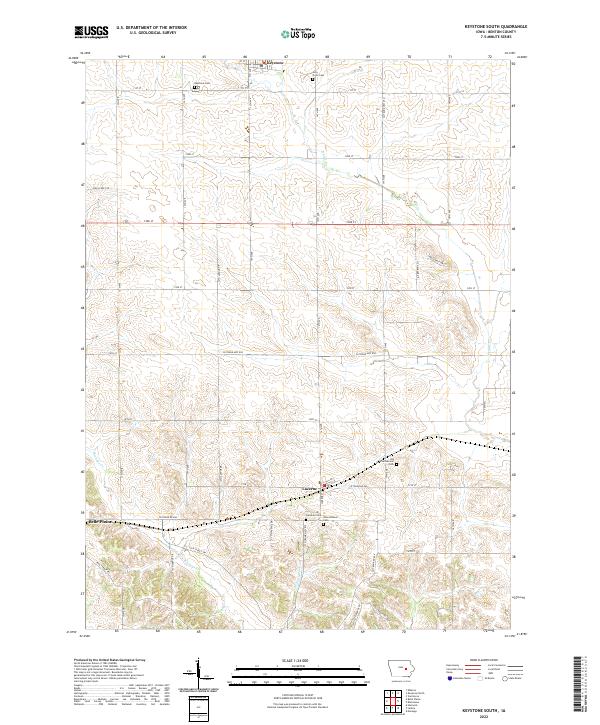 USGS Topographic Map – Keystone South