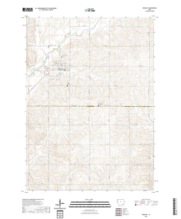 USGS Topographic Map – Kingsley