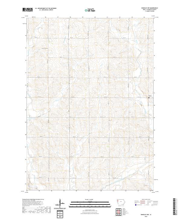 USGS Topographic Map – Kingsley NW