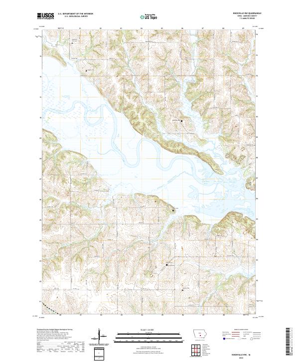 USGS Topographic Map – Knoxville NW