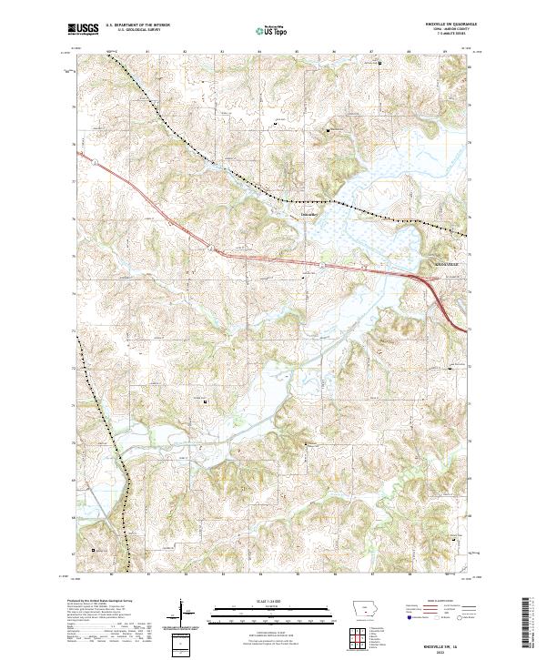 USGS Topographic Map – Knoxville SW