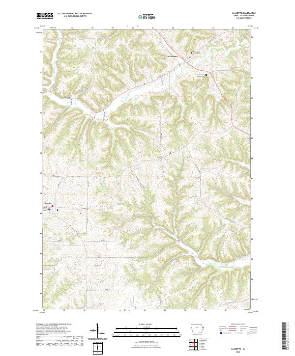 USGS Topographic Map – La Motte