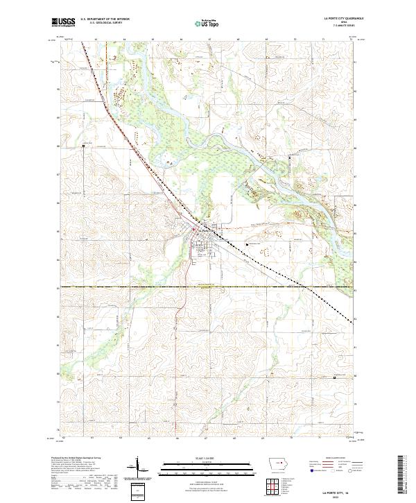 USGS Topographic Map – La Porte City