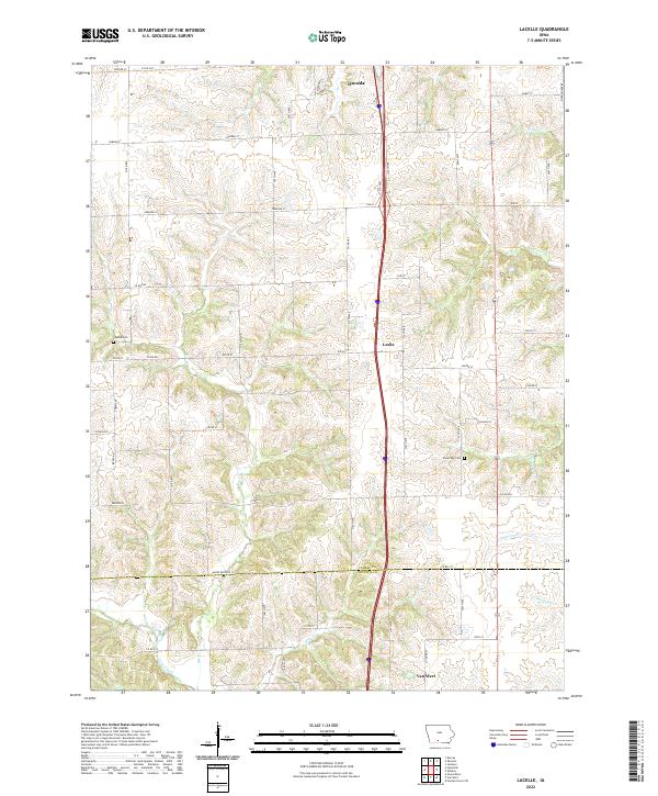 USGS Topographic Map – Lacelle