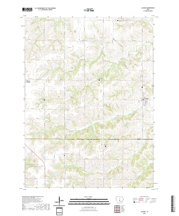 USGS Topographic Map – Lacona