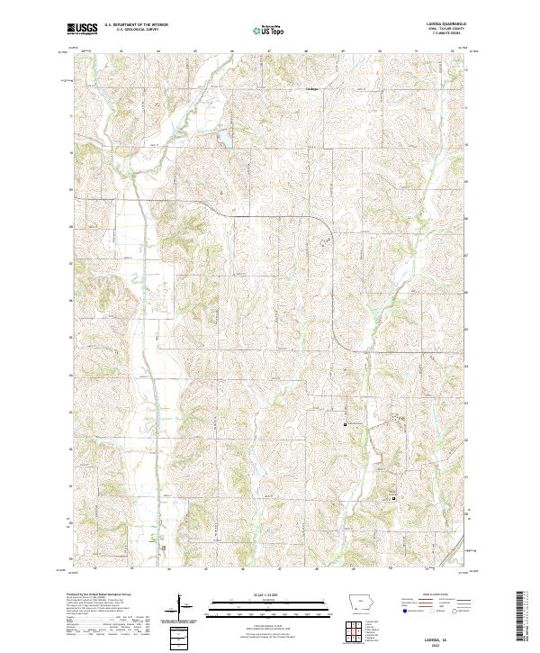 USGS Topographic Map – Ladoga