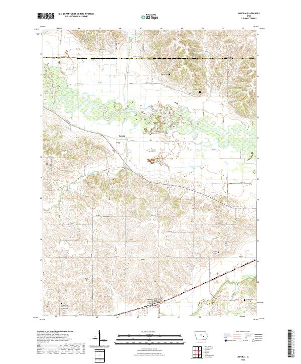 USGS Topographic Map – Ladora