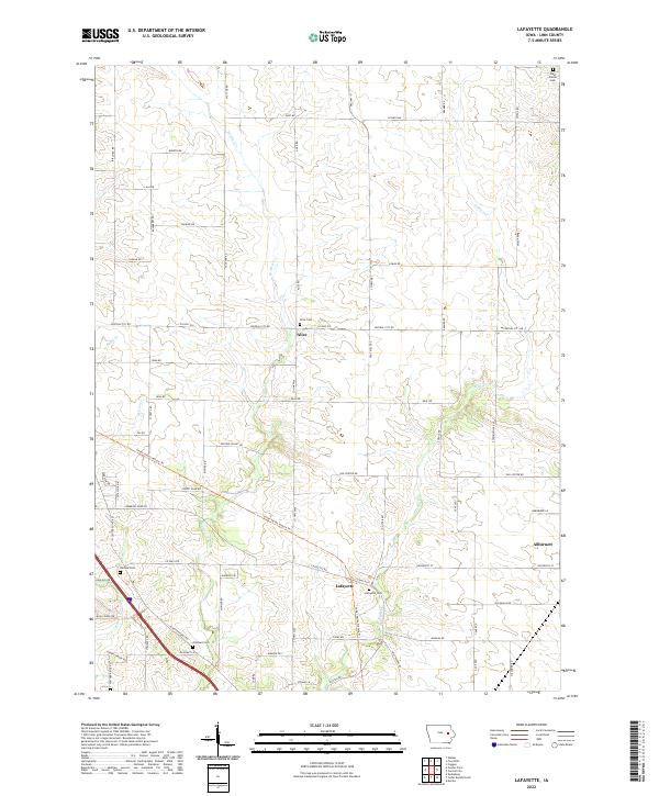 USGS Topographic Map – Lafayette
